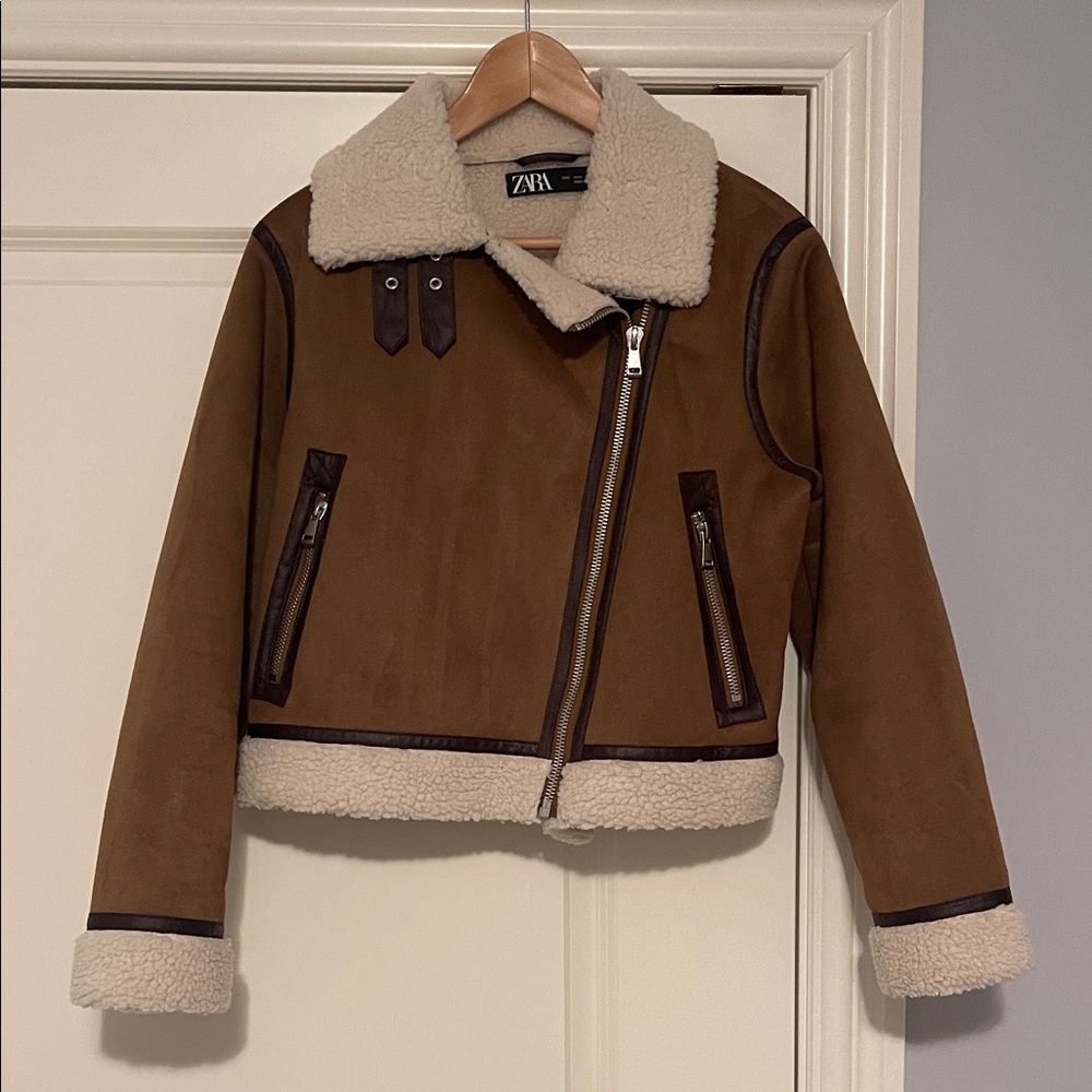 Zara Jacket with Shearling Trim